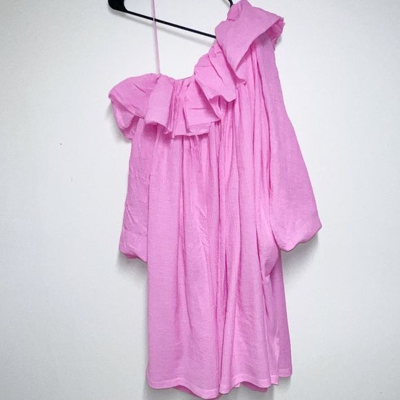 Phillip Lim Designer Stunning One Shoulder Ruffle Dress Sz L $1320 - Picture 5 of 11